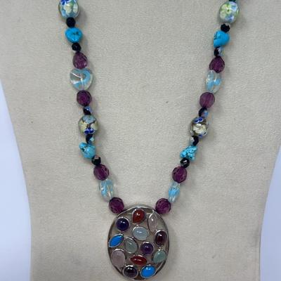 Multi Stone Necklace