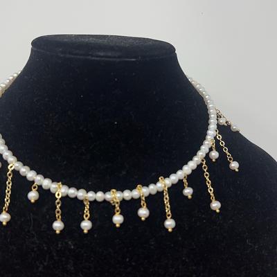 Genuine Pearls Wedding Choker 