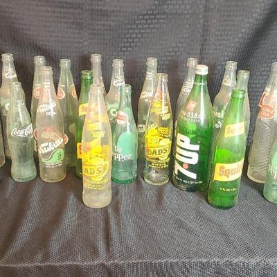 Vintage Glass Soda Pop Bottles