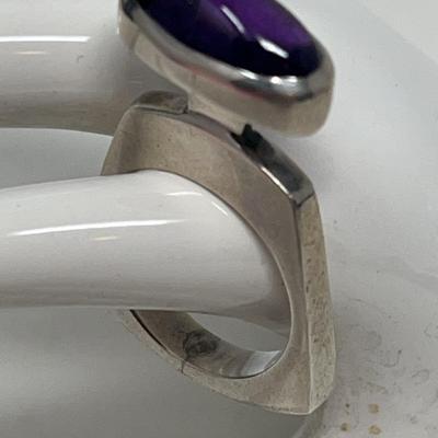 Modern Designed Amethyst Ring