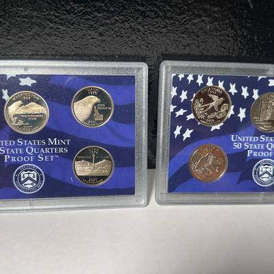 U.S. Mint 50 State Quarters Proof Set 2007 & 2008
