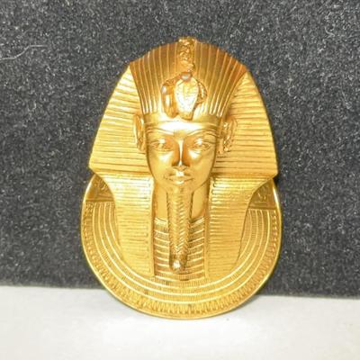 1976 MMA Gold Tone King Tut Pendant