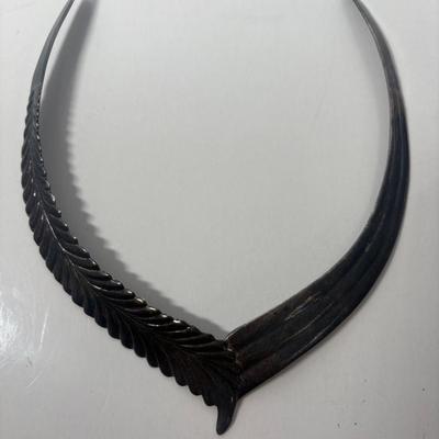 Vintage Sterling Silver Collar Necklace