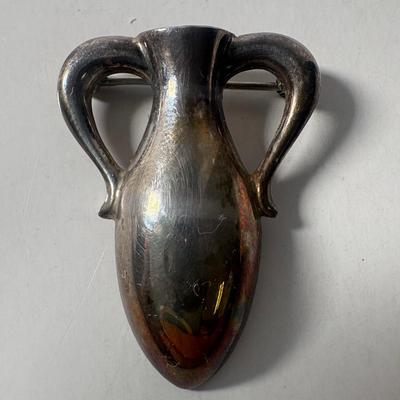 James Avery Sterling Silver Vase Brooch