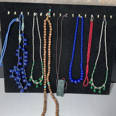 Lapis, Jade & Beaded Necklaces