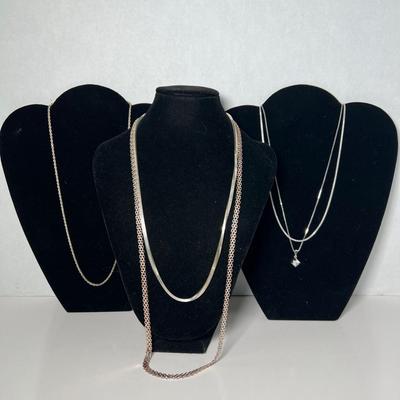 Milor .925 Sterling Bismark Mesh Chain & Various Other Sterling Changing
