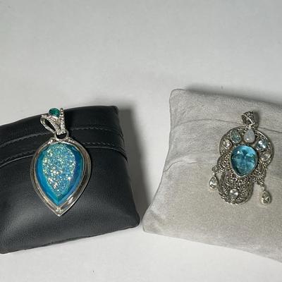 Sajen Beautiful Tear Drop & Buddha Face Sterling Pendants