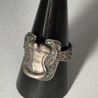 Sterling Silver Saddle Ring