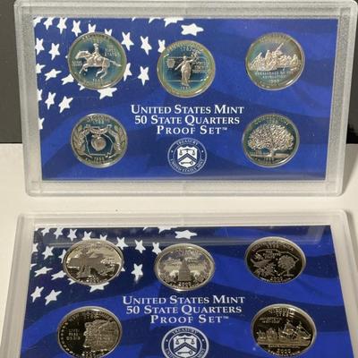 U.S. Mint 50 State Quarters Proof Set 1999 & 2000