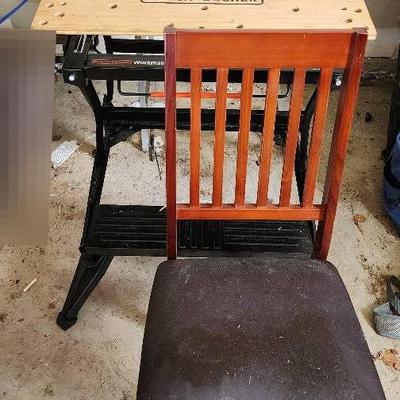 Black And Decker Collapseable Work Bench, Work Table And Golding Chair