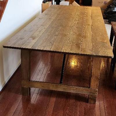 Composite Wood, Long, Folding Dining Table