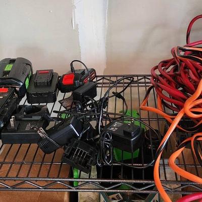 Batteries - Rechargable 40v, 18v, Car Battery & Extension Cords