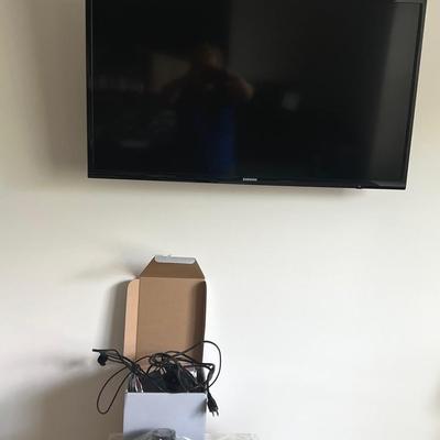Samsung 40” TV, Remote ; Fast Charger; And Misc More