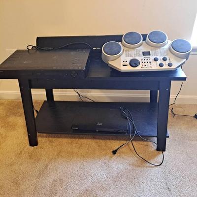 Entertainment Time:  TV Stand; Besitan Sound Bar, Yamaha Digital Percussion and More