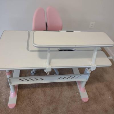 Child's Desk And Chair 