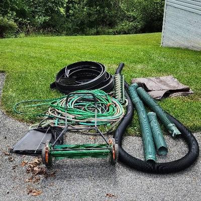 Flex Hoses, Drain Exteners, Scott Motorless Mower And Other Lawn Care