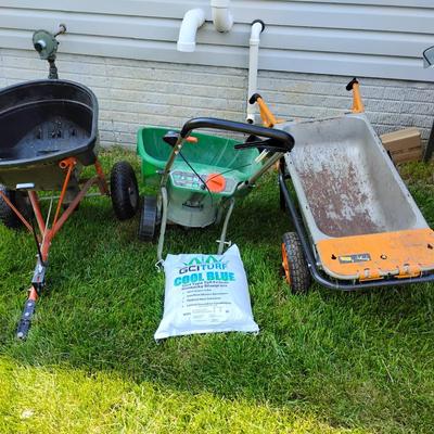 Seed Spreaders & Wheelbarrow 