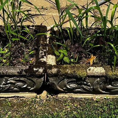 Concrete Planter Pair - 30x14x9” Heavy!!