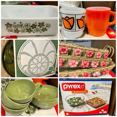 Vintage Pyrex, Fire King, Indiana Glass, Melmac, More 