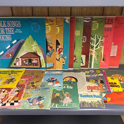 Vintage Children’s Vinyl Records Collection – Storybook, Sing-Along & Music Albums