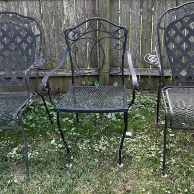 Wrought Iron Patio Chairs In 2 Styles