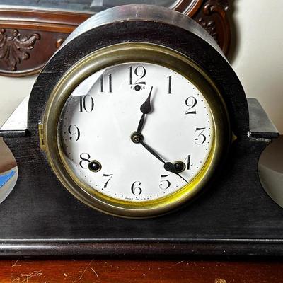 Sessions Clock Co. “Webster” 8-Day Mantel Clock – Half Hour Strike, With Key