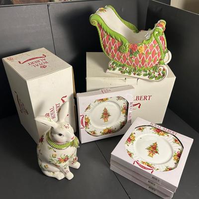 New In Package Royal Albert Old Country Roses Christmas & Easter Porcelain