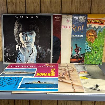 Vinyl LPs - Signed Al Donahue “Cruising Along” + Armstrong, Chicago, more - Jazz, Reggae, Pope