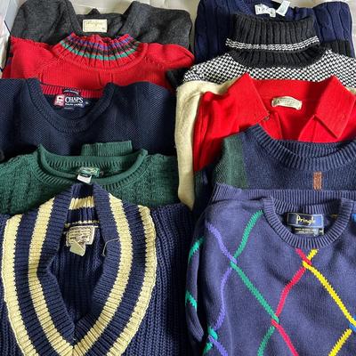Vintage Men’s Sweaters - Izod, Hogan, Tidewater Traders & More (M-XL)