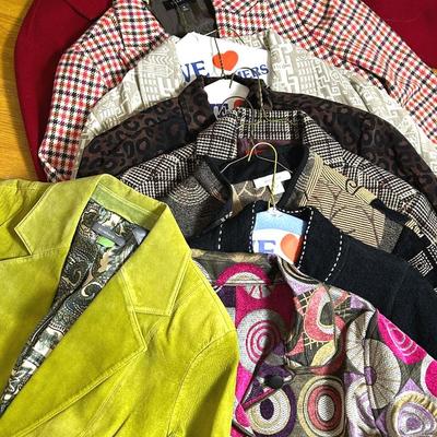 Women’s Suede, Wool & More Jackets - Liz Claiborne, Chicos & More (L-XL)