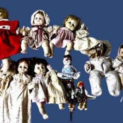 Vintage Doll Collection – Porcelain, Cloth & Composite 
