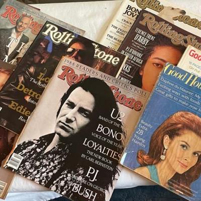 Vintage Rolling Stone And Good Housekeeping, Magazines Lot One