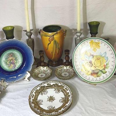 Roseville Pinecone Pottery And Porcelain Hand painted Dishes