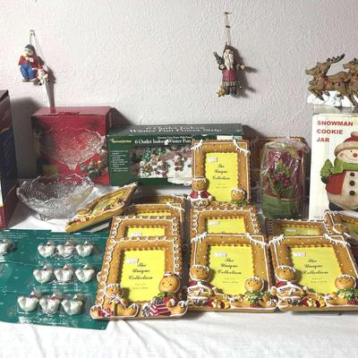 Christmas Frames, Mikasa, & Gingerbread House Decor