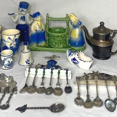Antique International Silver Teapot, Vintage Holland Spoons & More!