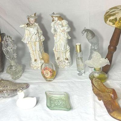 Vintage MCM Stool, Perfume Bottles & More