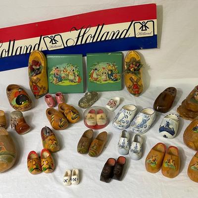 Dutch Wooden Shoes Collectibles 