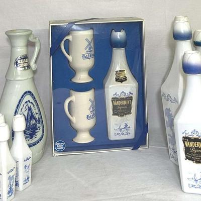 Vandermint Liqueur Holland Import & Vintage Jim Beam Decanter