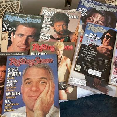 Vintage Rolling Stones Magazines, Mostly 1980’s