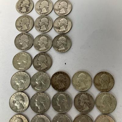 Washington Silver Quarters 1940-1964
