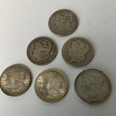 Morgan Silver Dollars 1899-1927 