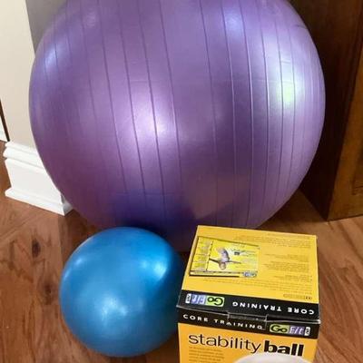 Stability Ball and Exercise Ball Set