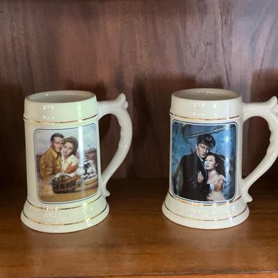 Vintage John Wayne “The American Hero” Stein Collection – Set of 4