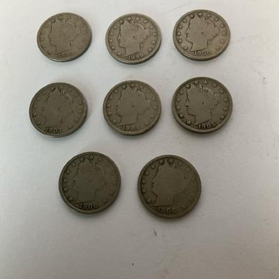 Liberty Head Nickel “V” Collection 1899-1906