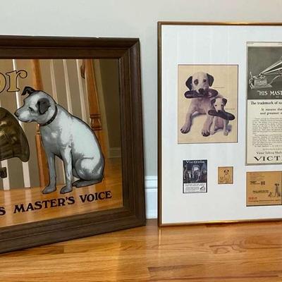 His Master’s Voice Framed Print Pair
