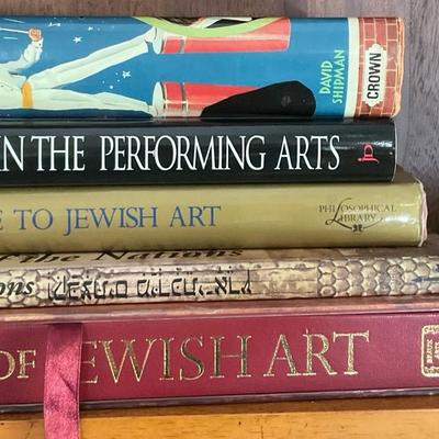 Vintage Books & Jewish Art Books with Zodiac Coasters