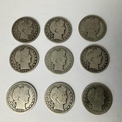 Barber Liberty Half Dollars Coins