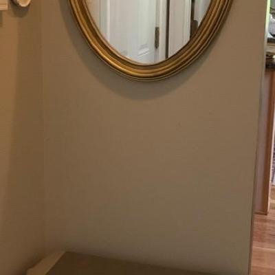 Entryway Mirror and Step2 Storage Bench