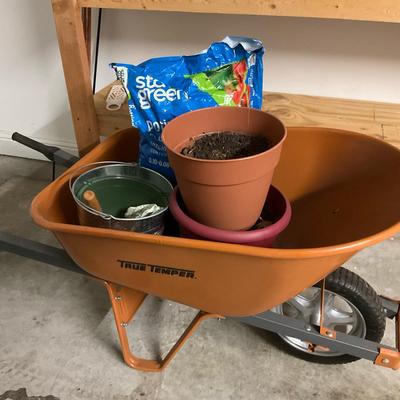 True Temper Wheelbarrow with Garden Extras