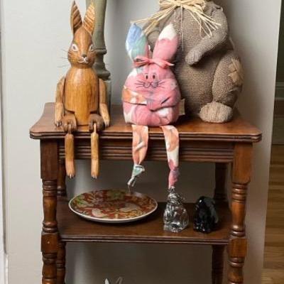 Rabbit Tchotchke Decor Lot